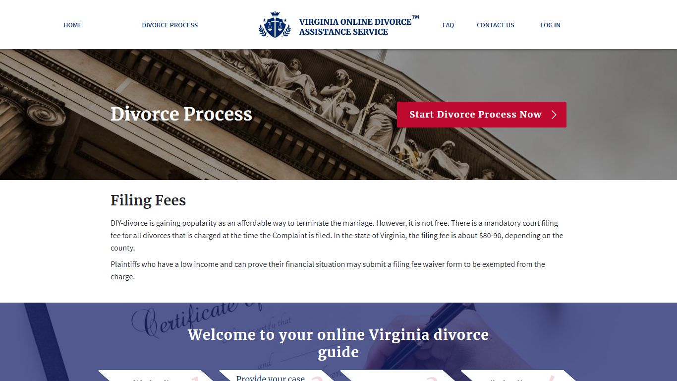 Virginia Divorce Filing Fees — Virginia Online Divorce (2022)